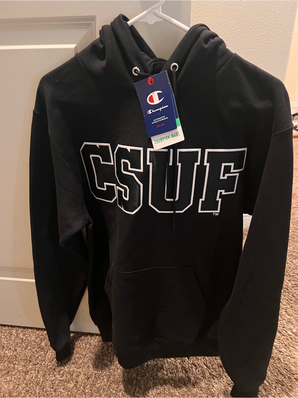 Champion Black CSUF Pullover Hoodie
